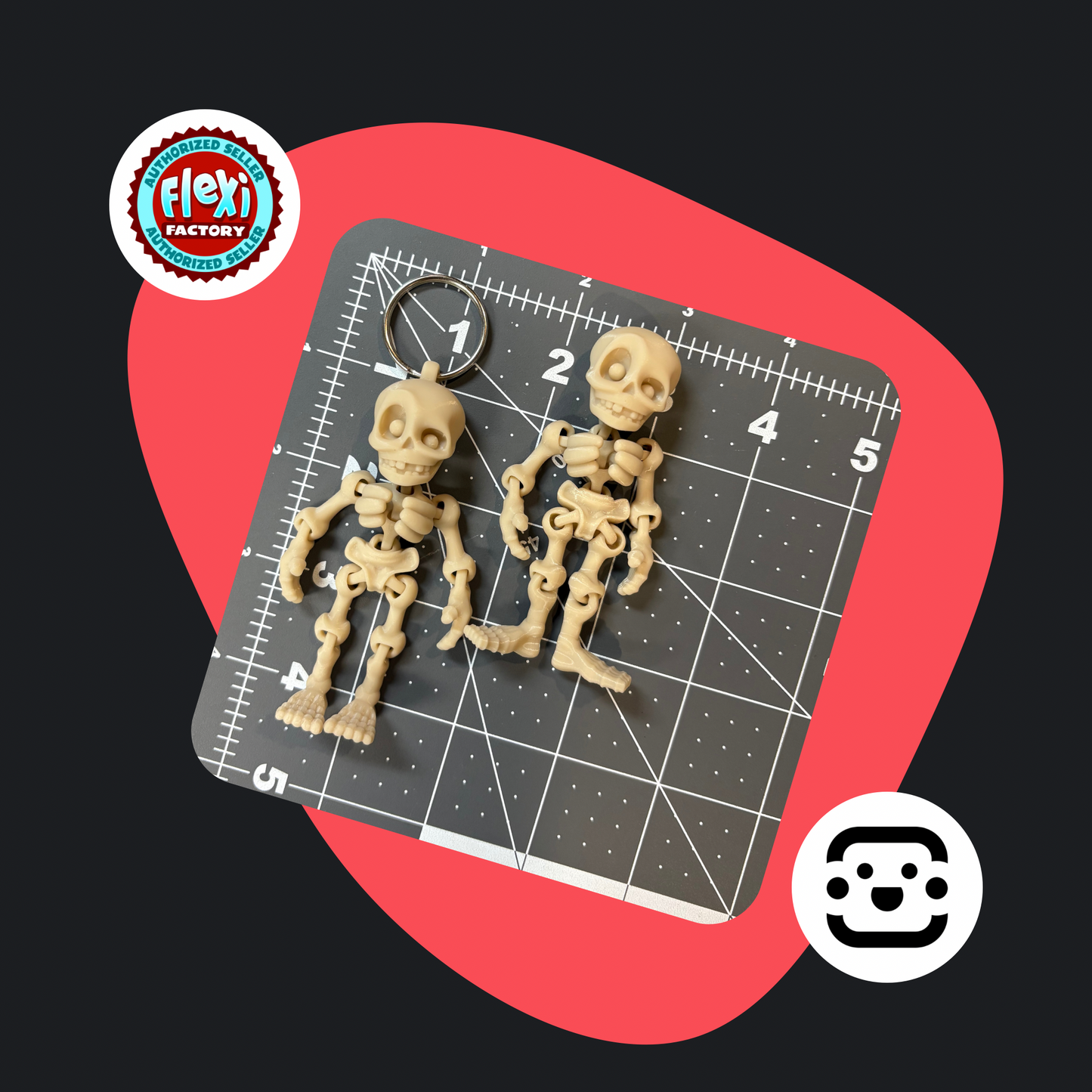 Skeleton Keychain / Fidget