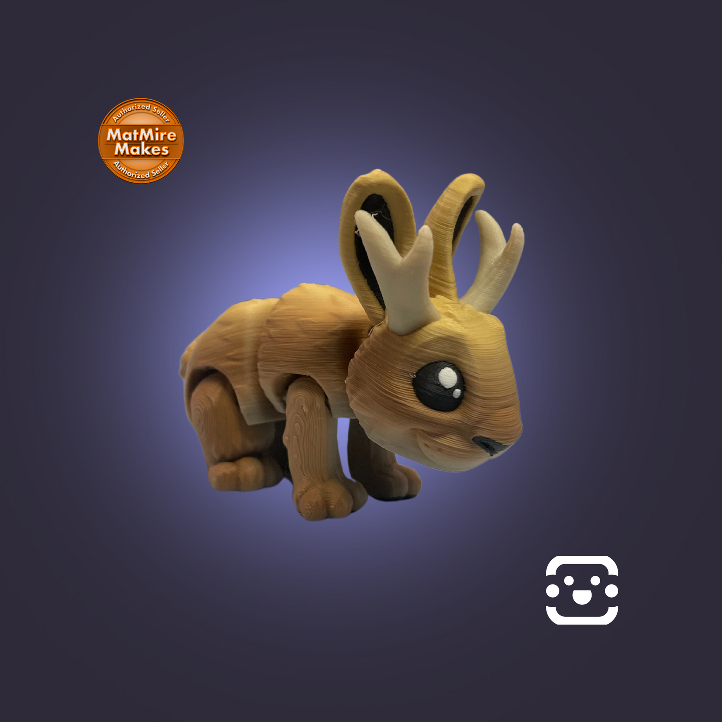 Chibi Jackalope Fidget / Keychain