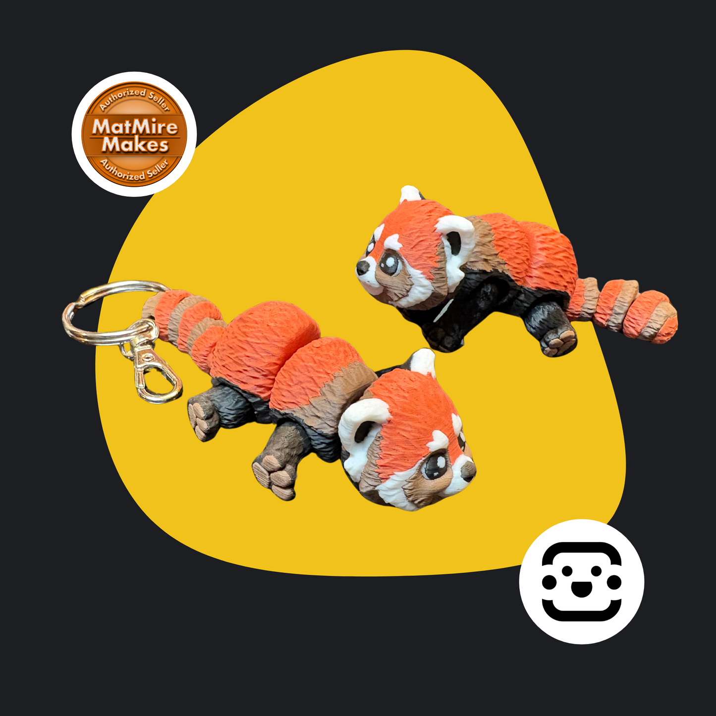 Chibi Red Panda Fidget / Keychain