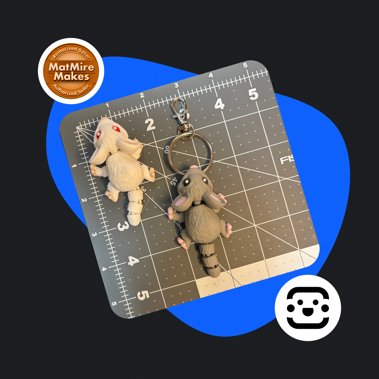 Chibi Mouse Keychain / Fidget