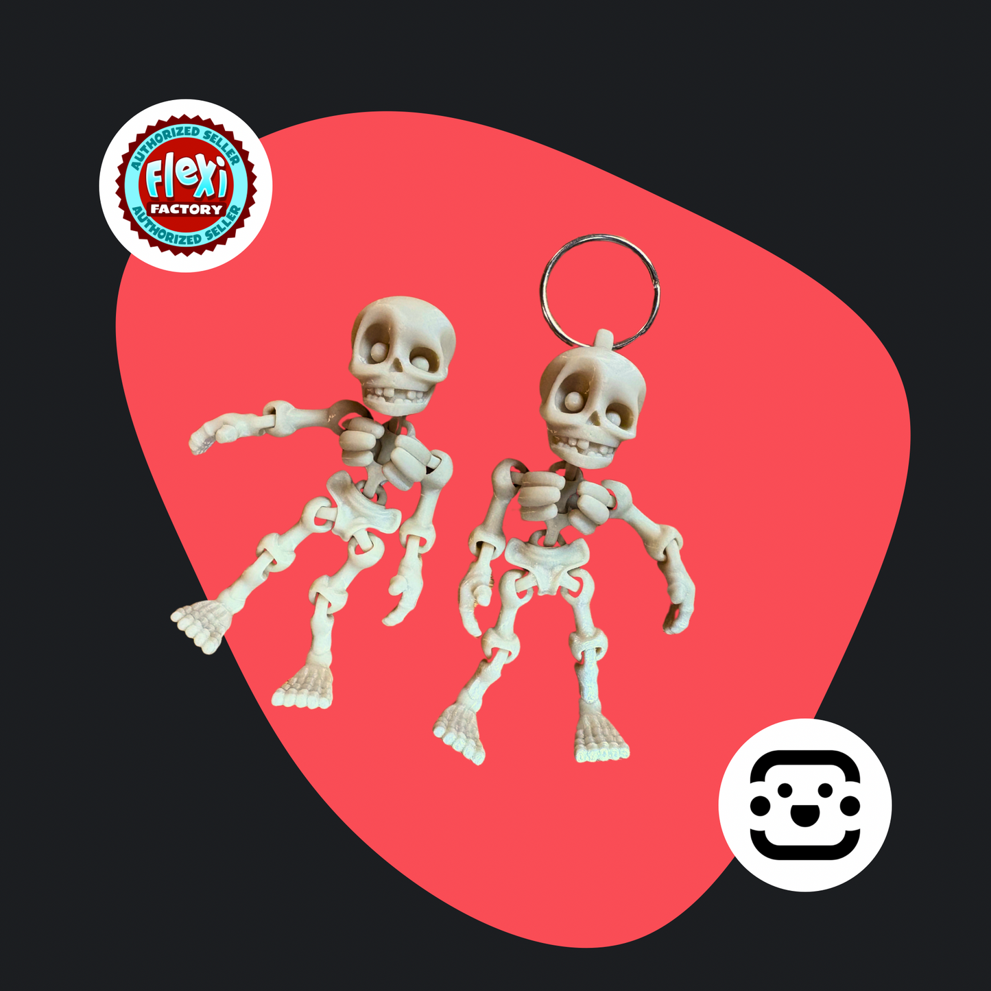 Skeleton Keychain / Fidget