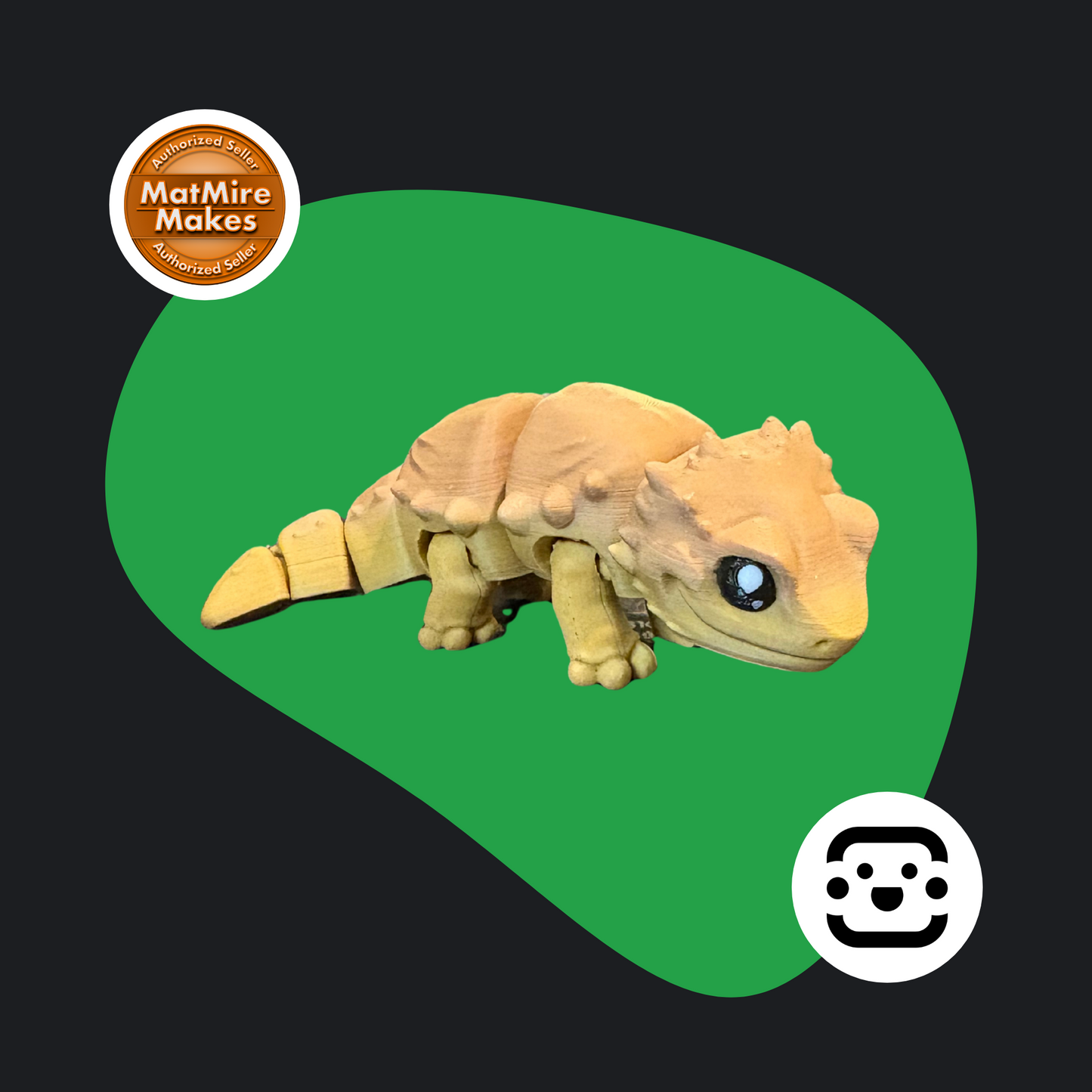 Chibi Bearded Dragon Keychain / Fidget