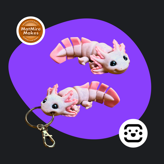 Chibi Axolotl Keychain / Fidget