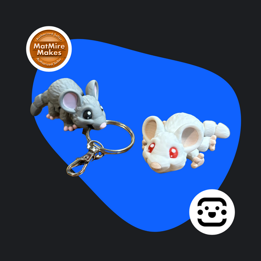 Chibi Mouse Keychain / Fidget