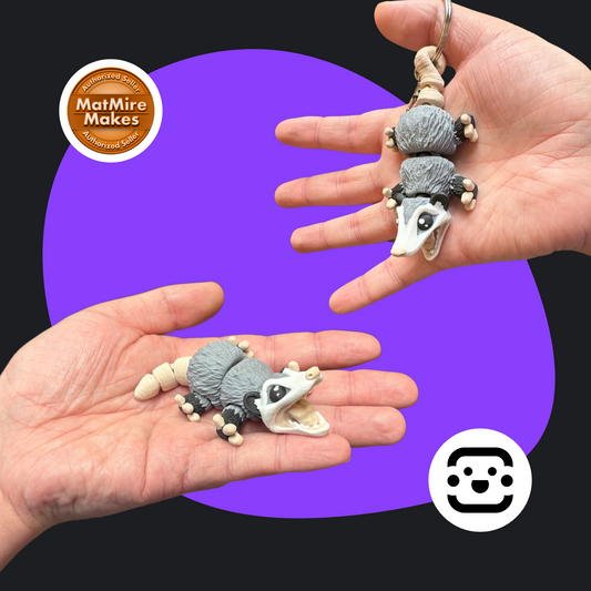 Chibi Opossum Keychain / Fidget