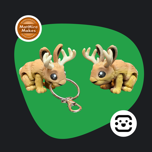 Chibi Jackalope Fidget / Keychain