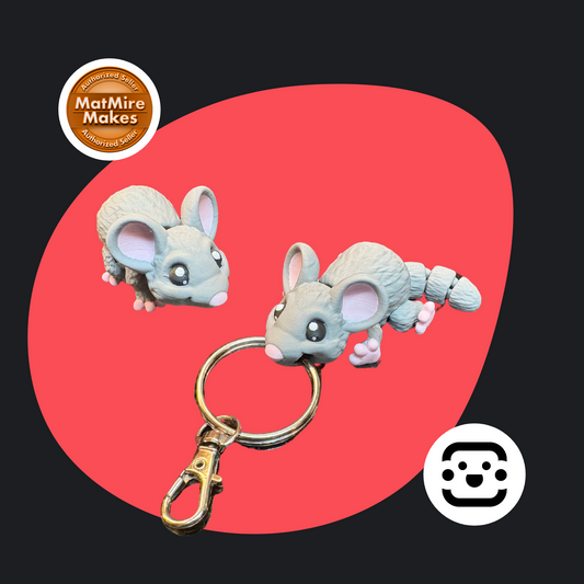 Chibi Mouse Keychain / Fidget