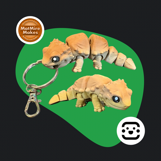 Chibi Bearded Dragon Keychain / Fidget