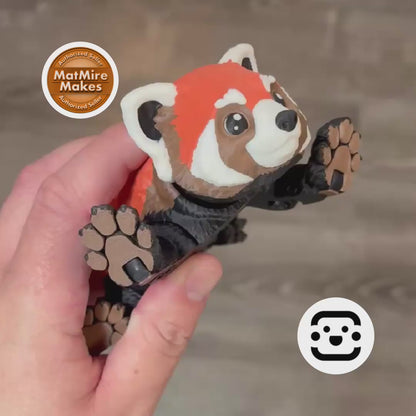 Articulated Red Panda Figure